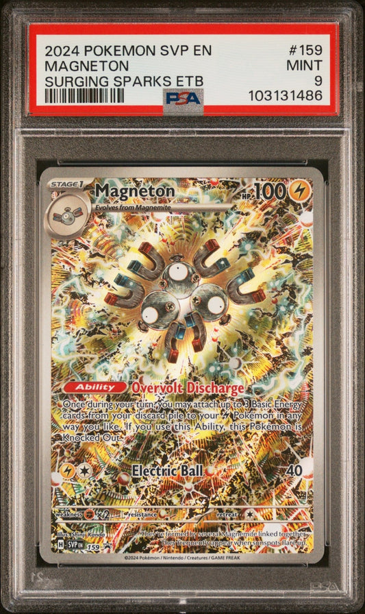 2024 Pokemon Black Star Promo Magneton Surging Sparks Etb PSA Grade - 9 - Mr.Ru's TCG