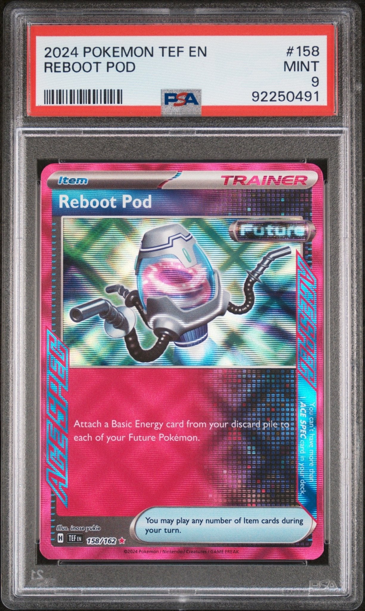 English Pokemon Reboot Pod 158 - Scarlet & Violet - Temporal Forces - PSA Graded - Mr.Ru's TCG