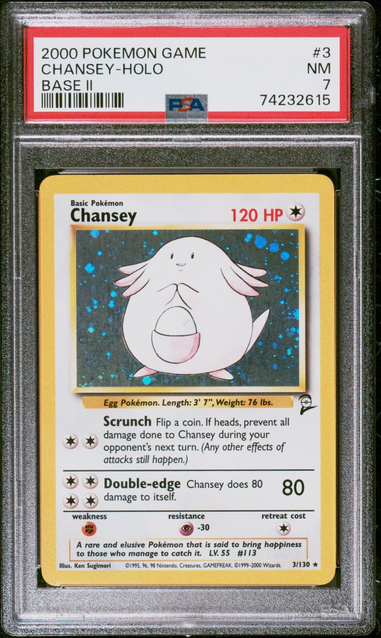 2000 Pokemon Base Set 2 Holo Chansey #3 - PSA Graded - Mr.Ru's TCG