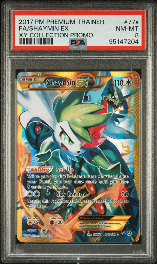 2017 Pokemon Premium Trainer Xy Collection Promo Shaymin Ex PSA - NM - MT 8 - Mr.Ru's TCG