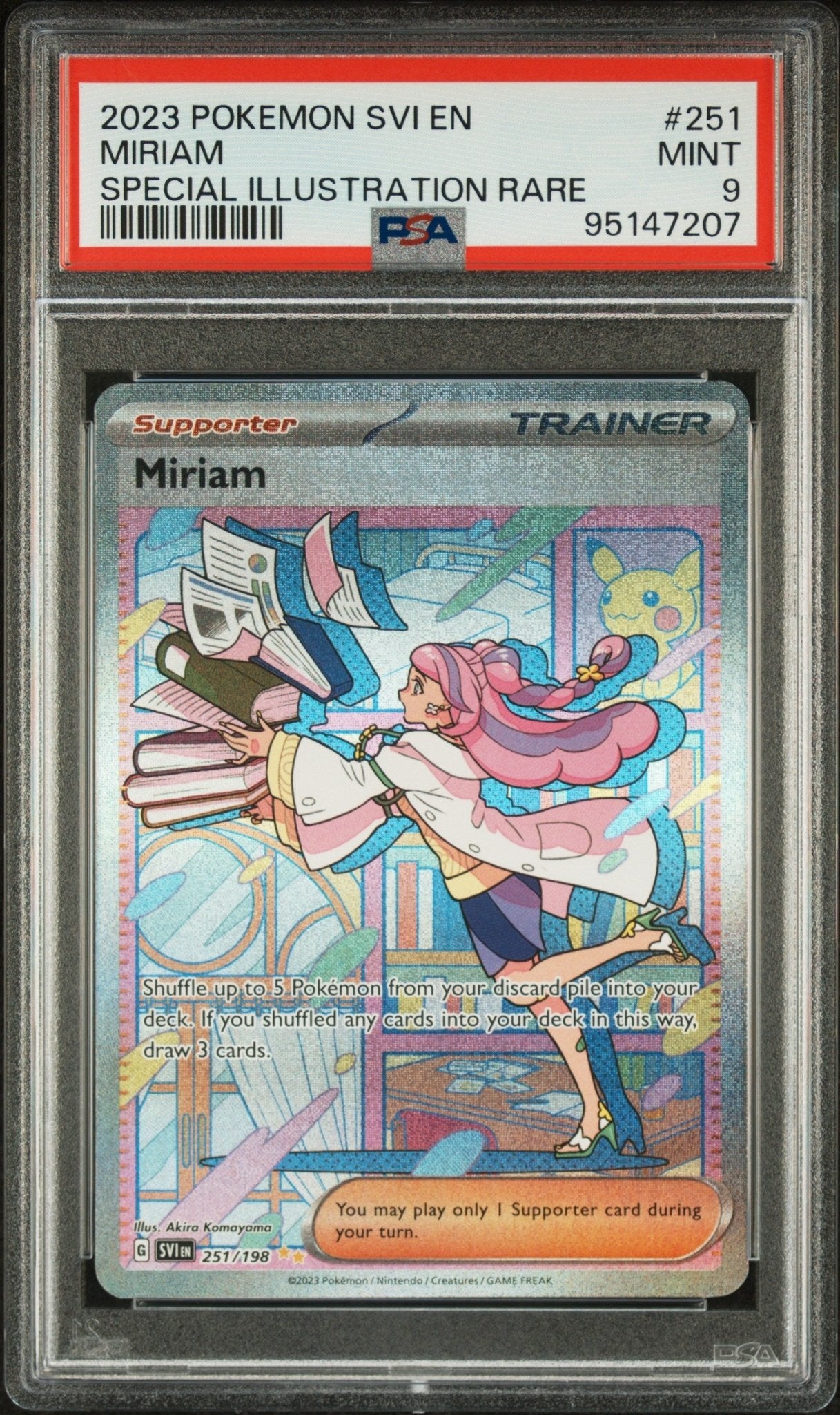 2023 Pokemon Scarlet & Violet Miriam Special Illustration Rare PSA - MINT 9 - Mr.Ru's TCG