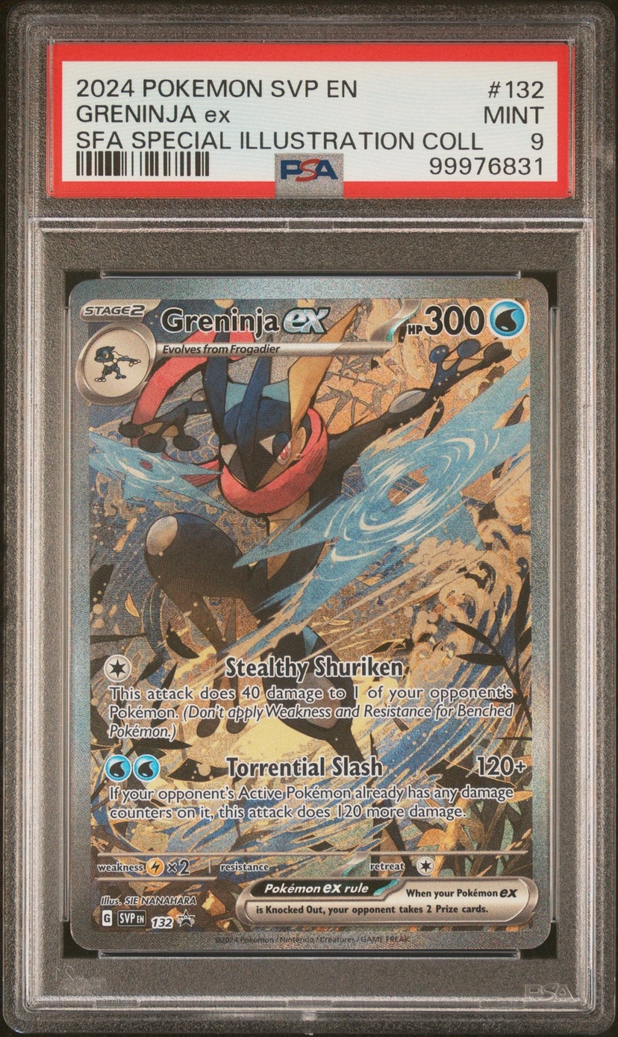 2024 Pokemon Black Star Promo Greninja Ex Sfa Special Illustration PSA - MINT 9 - Mr.Ru's TCG