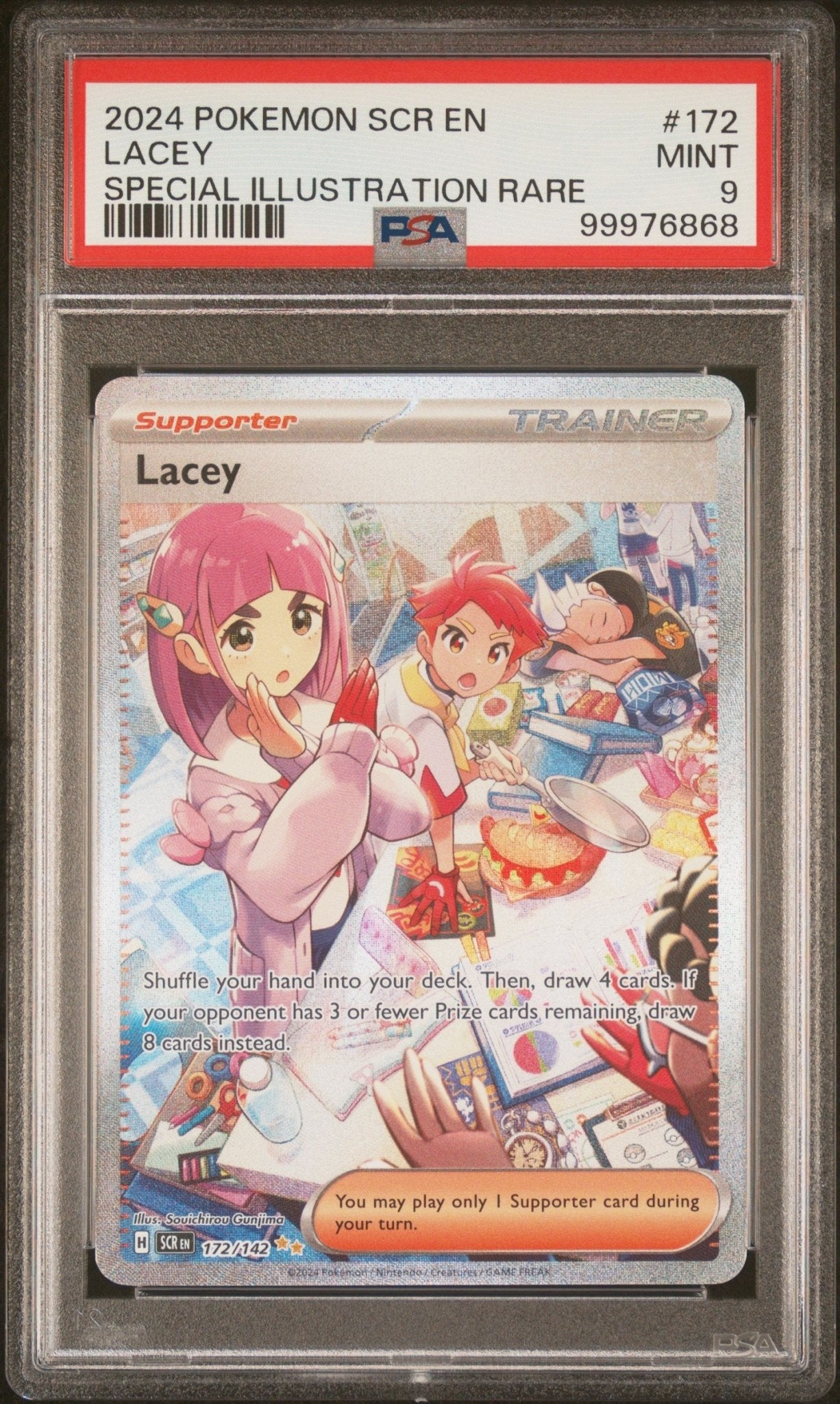 2024 Pokemon Stellar Crown Lacey Special Illustration Rare PSA - MINT 9 - Mr.Ru's TCG