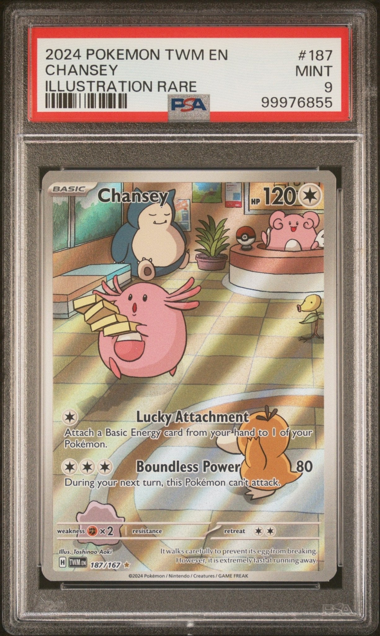 2024 Pokemon Twilight Masquerade Chansey Illustration Rare PSA - MINT 9 - Mr.Ru's TCG