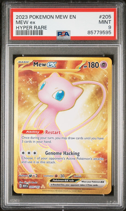 English Pokemon Mew Ex 205 Hyper Rare - Scarlet & Violet - 151 - PSA Graded - Mr.Ru's TCG