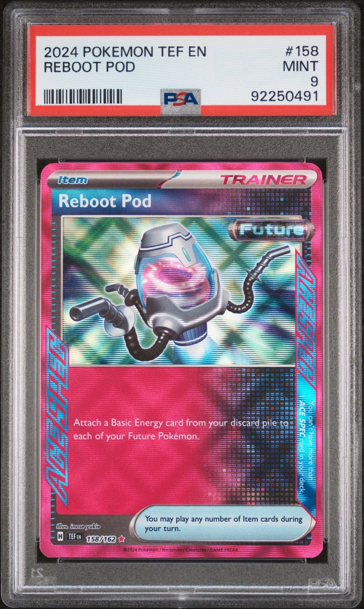 English Pokemon Reboot Pod 158 - Scarlet & Violet - Temporal Forces - PSA Graded - Mr.Ru's TCG