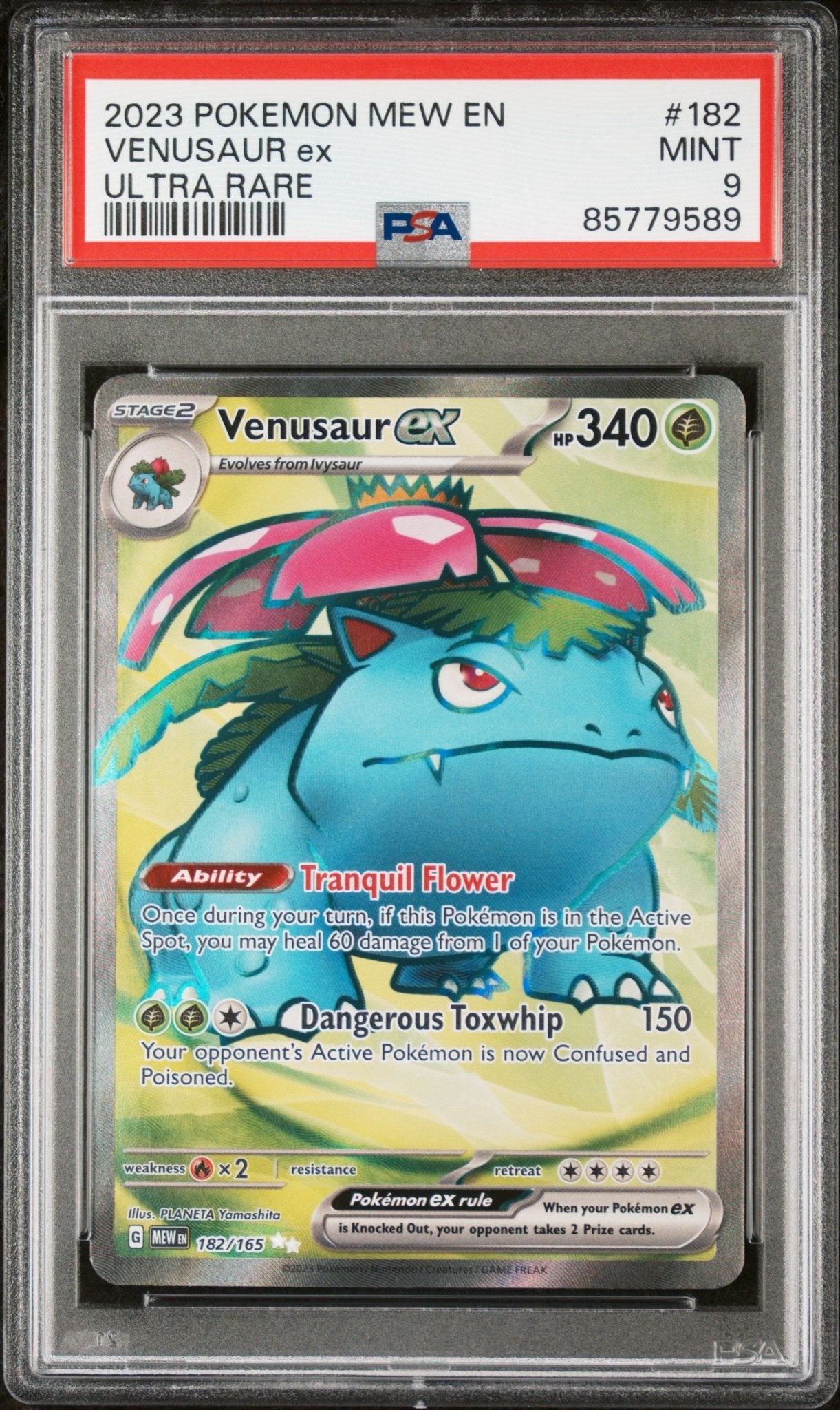 English Pokemon Venusaur EX 182 Scarlet & Violet - 151 - PSA Graded - Mr.Rus TCG