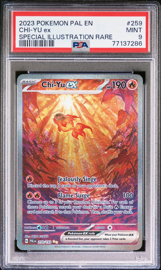 Pokemon Chi - Yu EX Illustration Rare - Scarlet & Violet - Paldea Evolved - PSA Graded - Mr.Ru's TCG